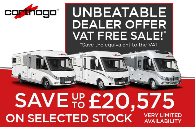 The Carthago VAT Free Sale Now On