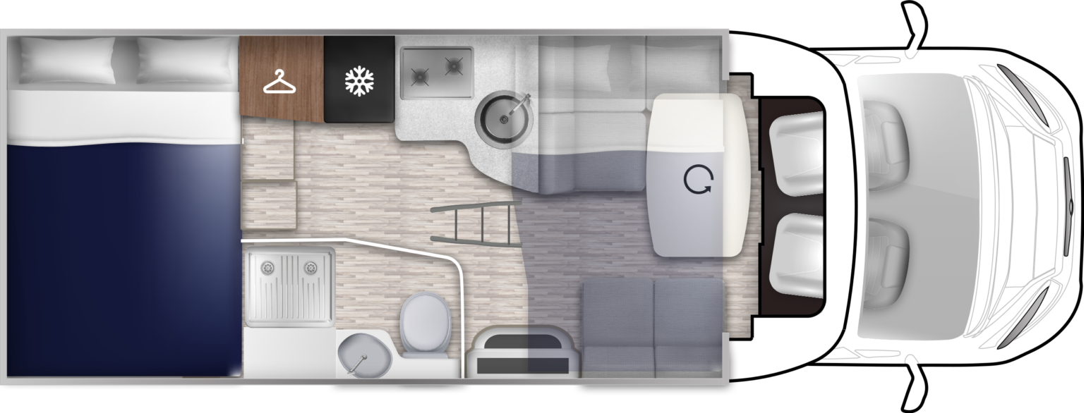 Elnagh Baron 560 - 4 Berth Layout